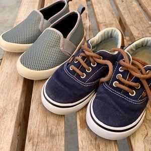 Toddler slip on size 7 and Vans size 7.5